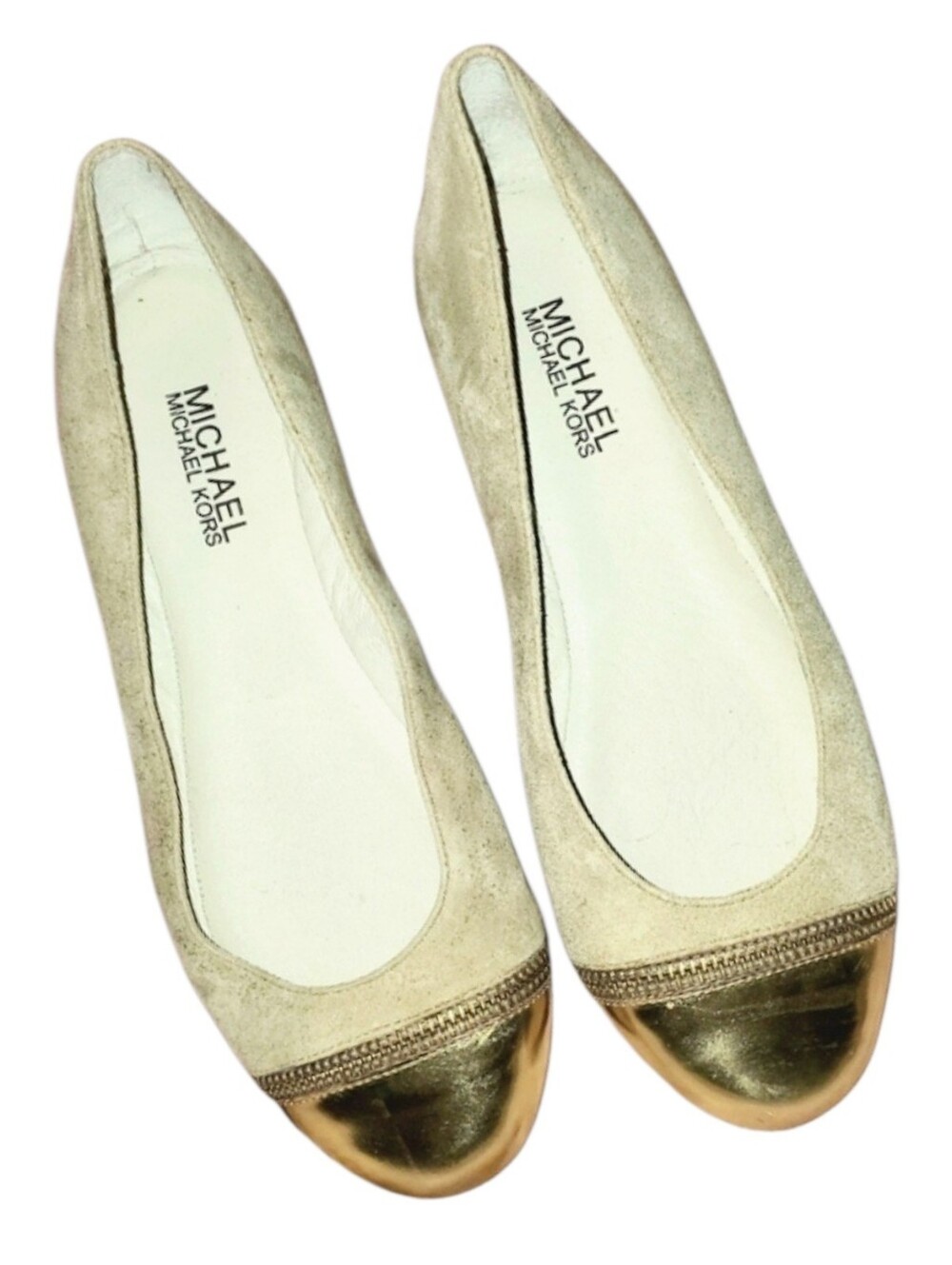 MK Gold Toe Flats